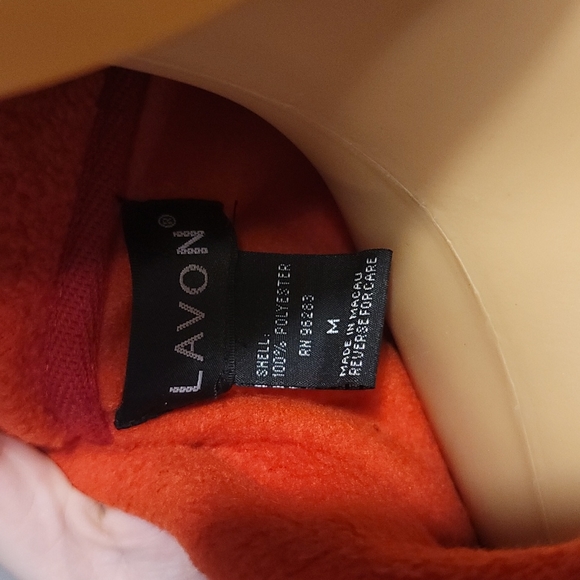 Lavon fleece pea coat red sz medium - Picture 5 of 5